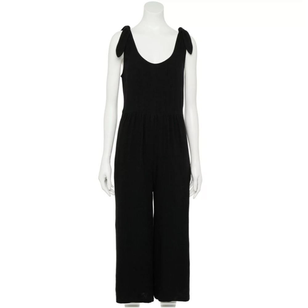 Juniors Black Jumpsuit
